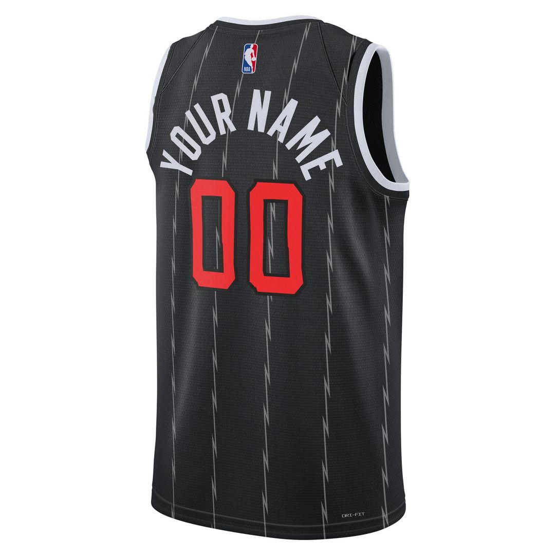 Toronto Raptors Nike Unisex 2025/ 26 City Edition Swingman Custom Jersey - Black | NBA Fan Gear