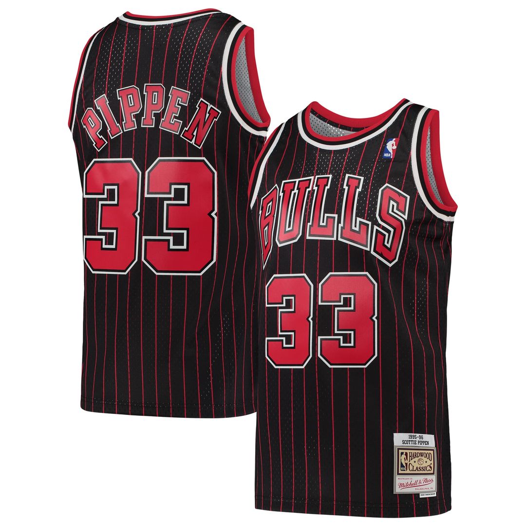 Scottie Pippen Chicago Bulls Mitchell & Ness Hardwood Classics Swingman Jersey - Black | NBA Fan Gear