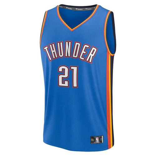 Aaron Wiggins Oklahoma City Thunder Fanatics Fast Break Replica Player Jersey - Icon Edition - Blue | NBA Fan Gear