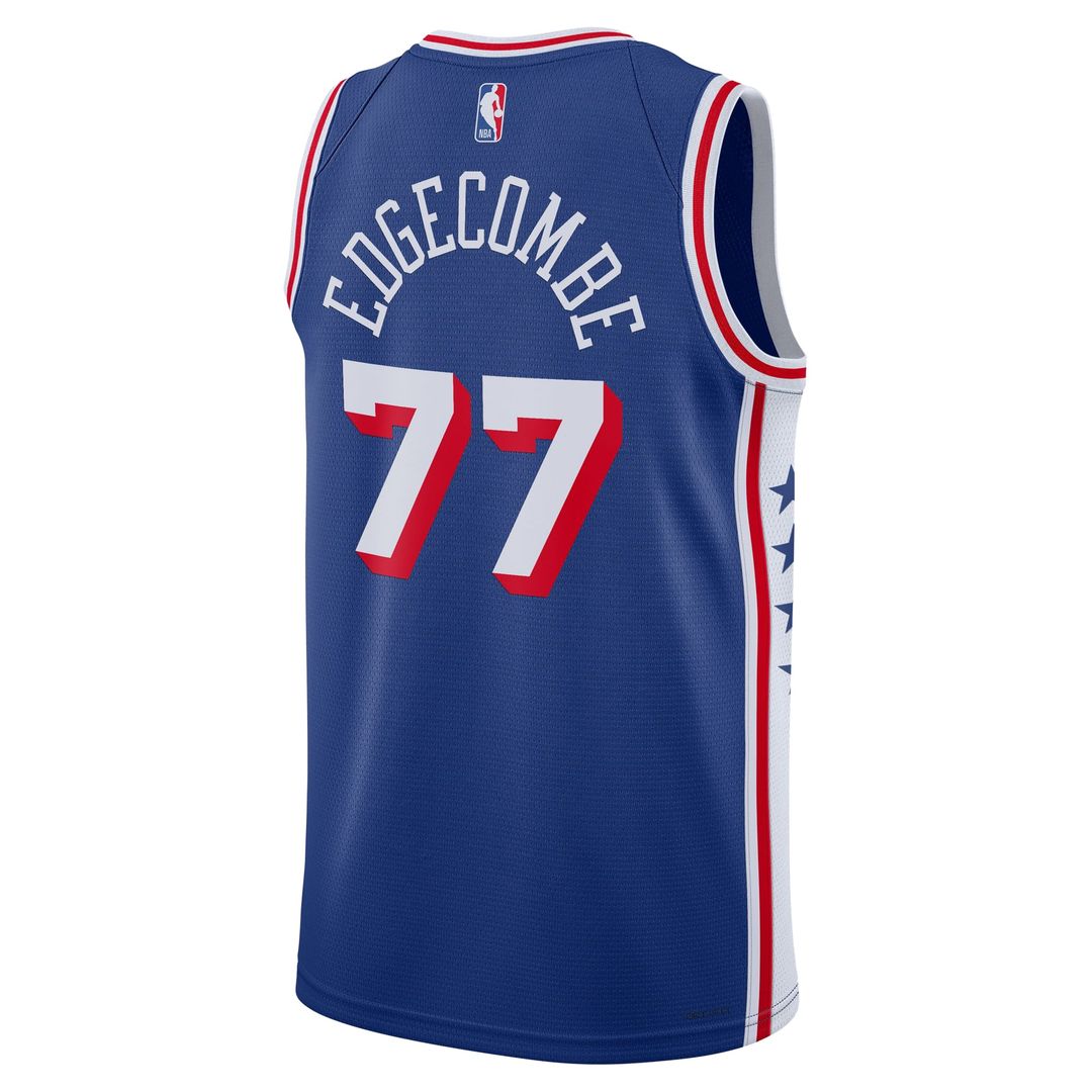 VJ Edgecombe Philadelphia 76ers Nike Unisex Swingman Jersey - Icon Edition - Royal | NBA Fan Gear