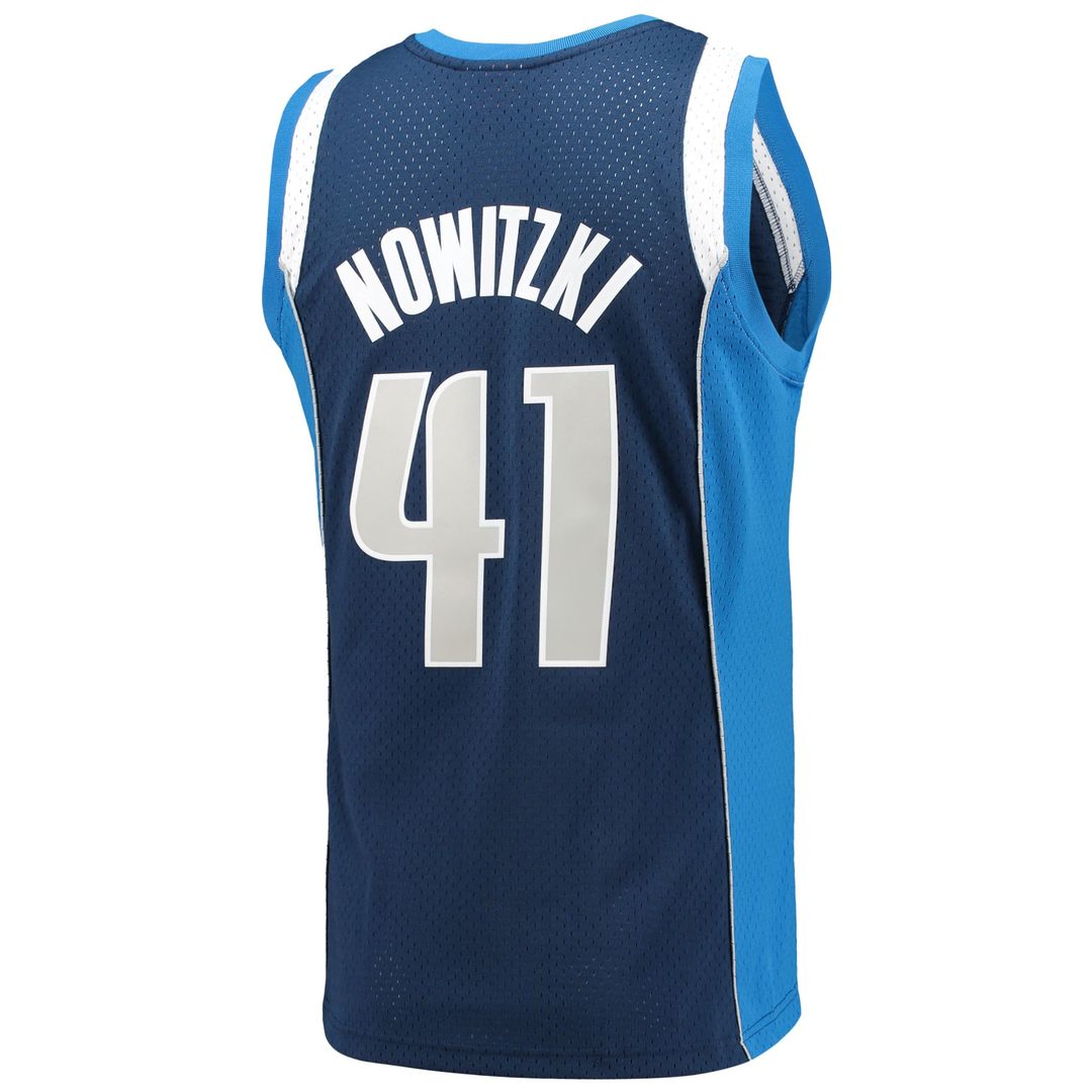 Dirk Nowitzki Dallas Mavericks Mitchell & Ness 2011/ 12 Hardwood Classics Swingman Jersey - Navy | NBA Fan Gear