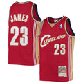 LeBron James Cleveland Cavaliers Mitchell & Ness Youth 2003-04 Hardwood Classics Swingman Jersey - Wine | NBA Fan Gear
