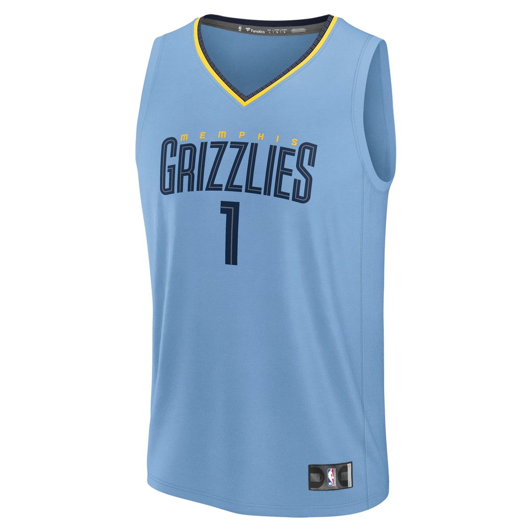 Scotty Pippen Jr. Memphis Grizzlies Fanatics Fast Break Replica Player Jersey - Statement Edition - Light Blue | NBA Fan Gear