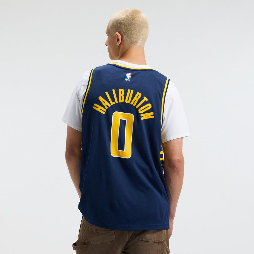 Tyrese Haliburton Indiana Pacers Fanatics Fast Break Replica Jersey - Navy - Icon Edition | NBA Fan Gear