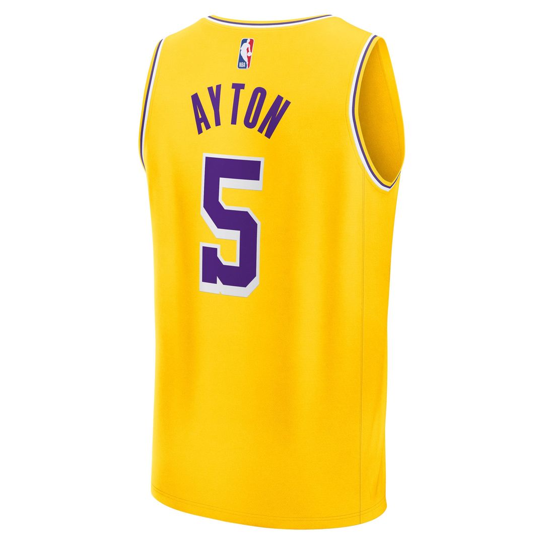 Deandre Ayton Los Angeles Lakers Fanatics Youth Fast Break Replica Player Jersey - Icon Edition - Gold | NBA Fan Gear