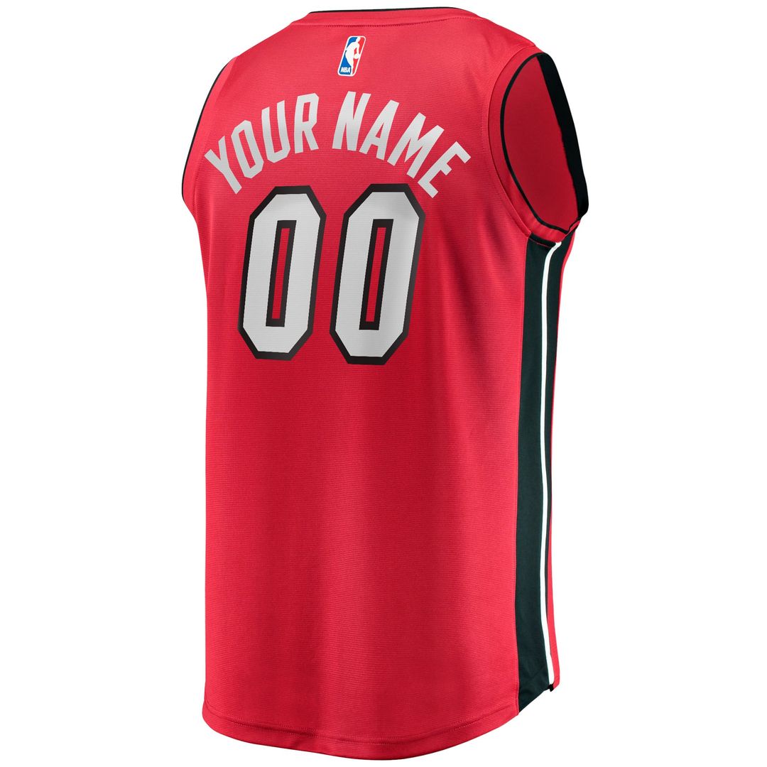 Miami Heat Fanatics Fast Break Custom Jersey - Red - Statement Edition | NBA Fan Gear