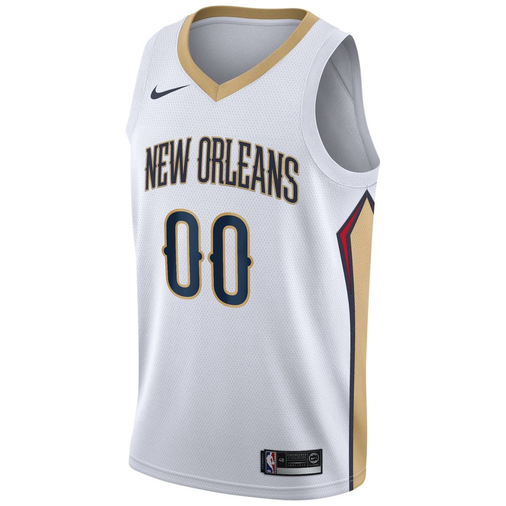 New Orleans Pelicans Nike 2020/ 21 Swingman Custom Jersey - Association Edition - White | NBA Fan Gear