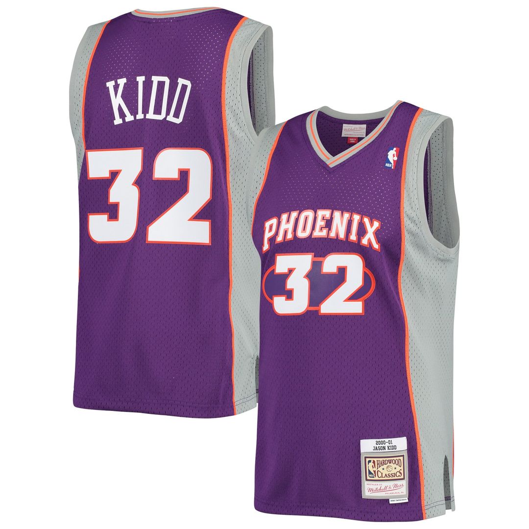 Jason Kidd Phoenix Suns Mitchell & Ness Big & Tall Hardwood Classics 2000/ 01 Swingman Jersey - Purple | NBA Fan Gear