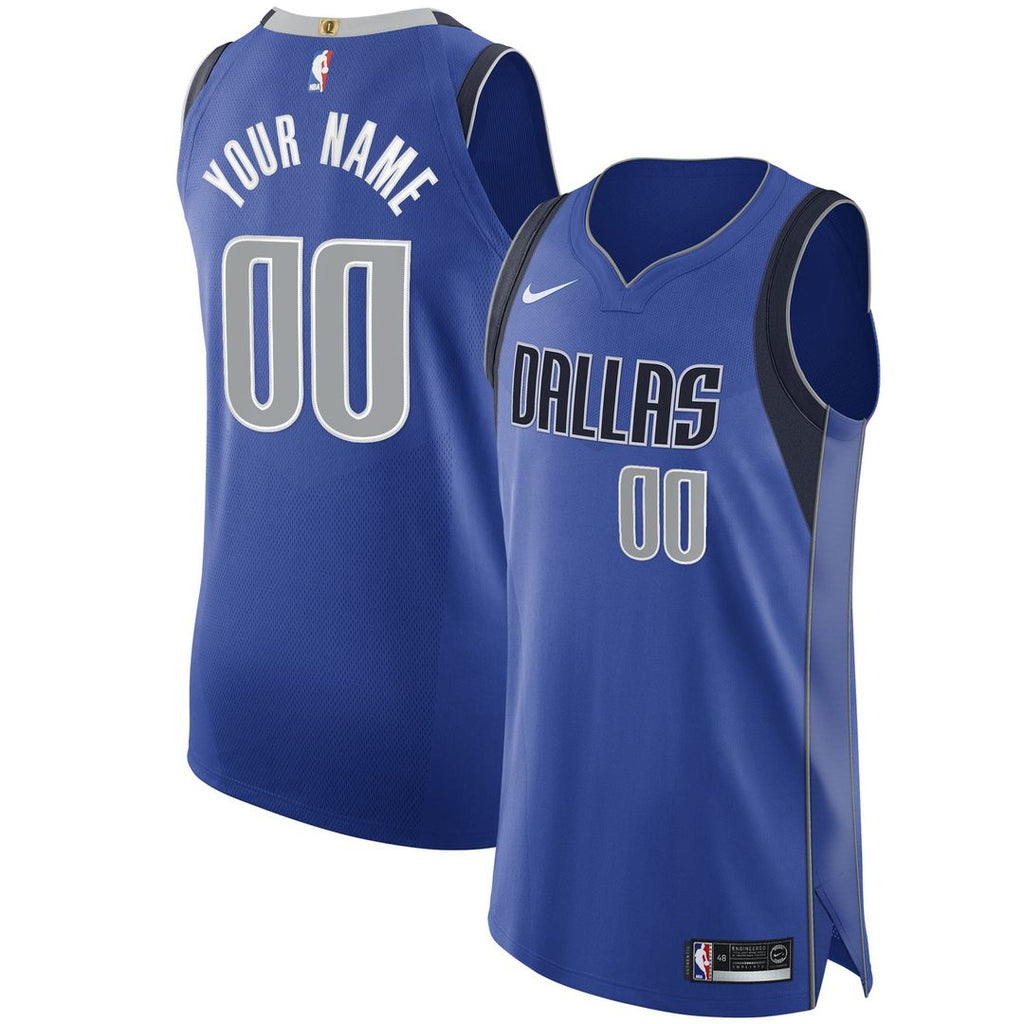 Dallas Mavericks Nike 2020/ 21 Authentic Custom Jersey Royal - Icon Edition | NBA Fan Gear