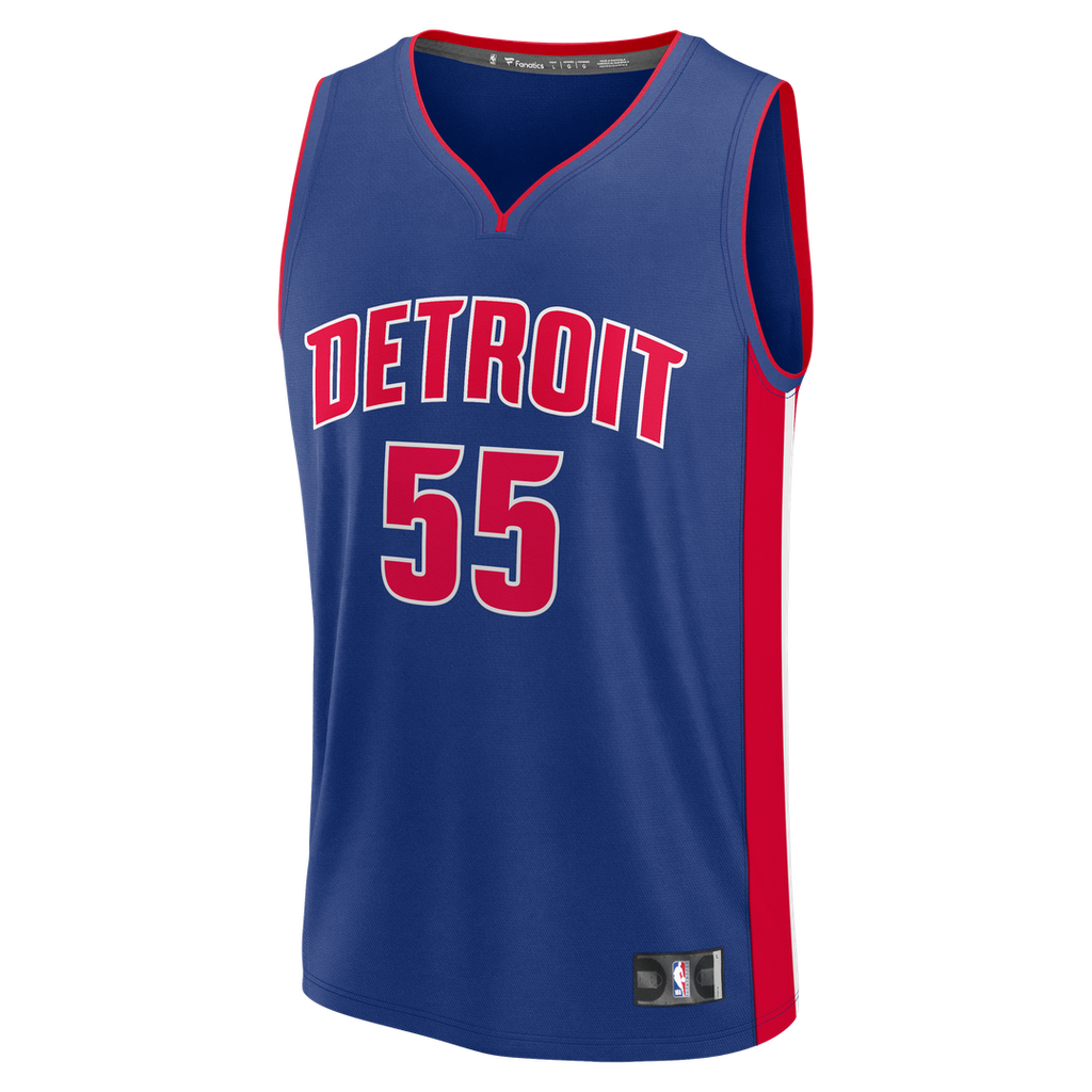 Duncan Robinson Detroit Pistons Fanatics Fast Break Jersey - Icon Edition - Blue | NBA Fan Gear