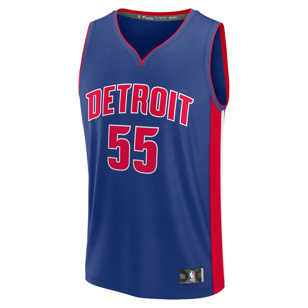 Duncan Robinson Detroit Pistons Fanatics Fast Break Jersey - Icon Edition - Blue | NBA Fan Gear