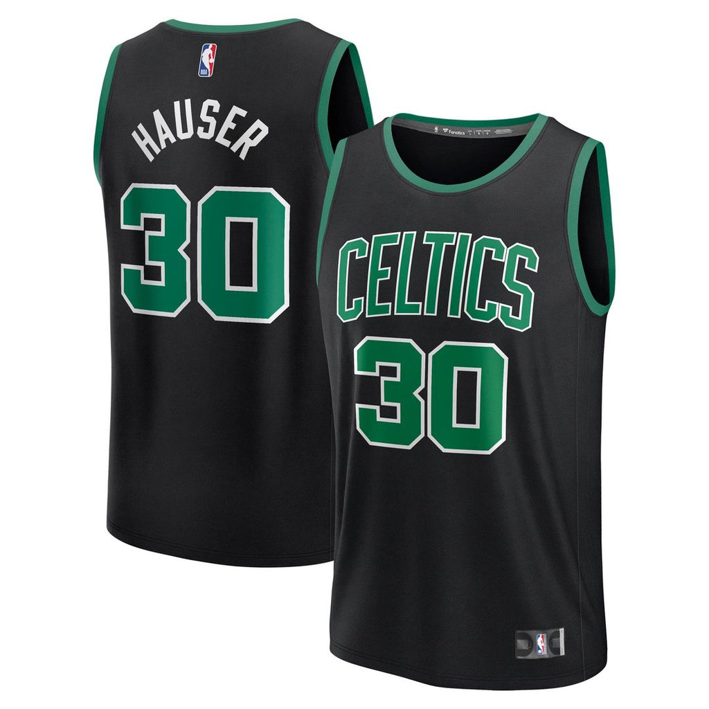 Sam Hauser Boston Celtics Fanatics Fast Break Replica Player Jersey - Statement Edition - Black | NBA Fan Gear