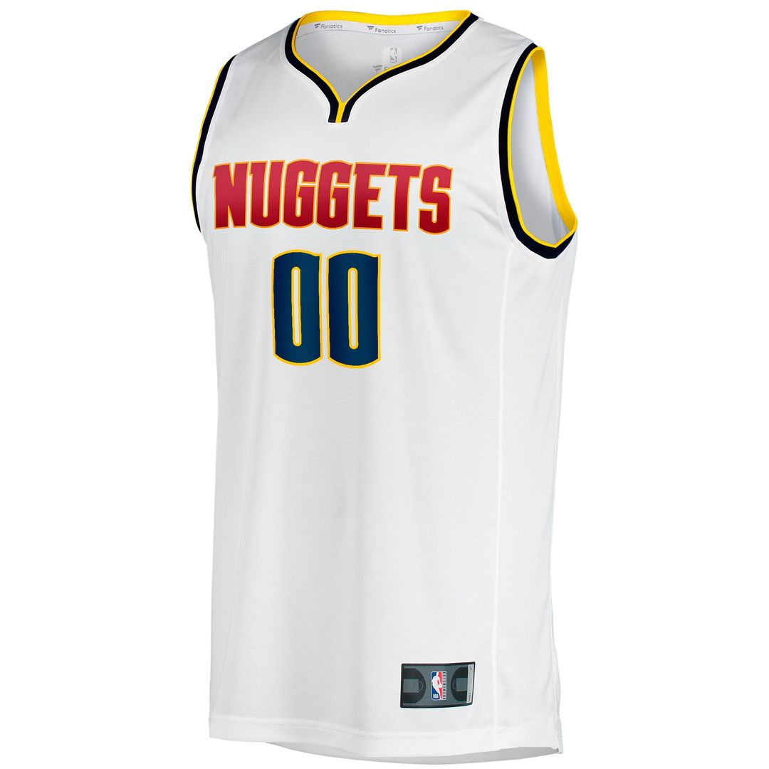 Denver Nuggets Fanatics Fast Break Custom Replica Jersey - Association Edition - White | NBA Fan Gear