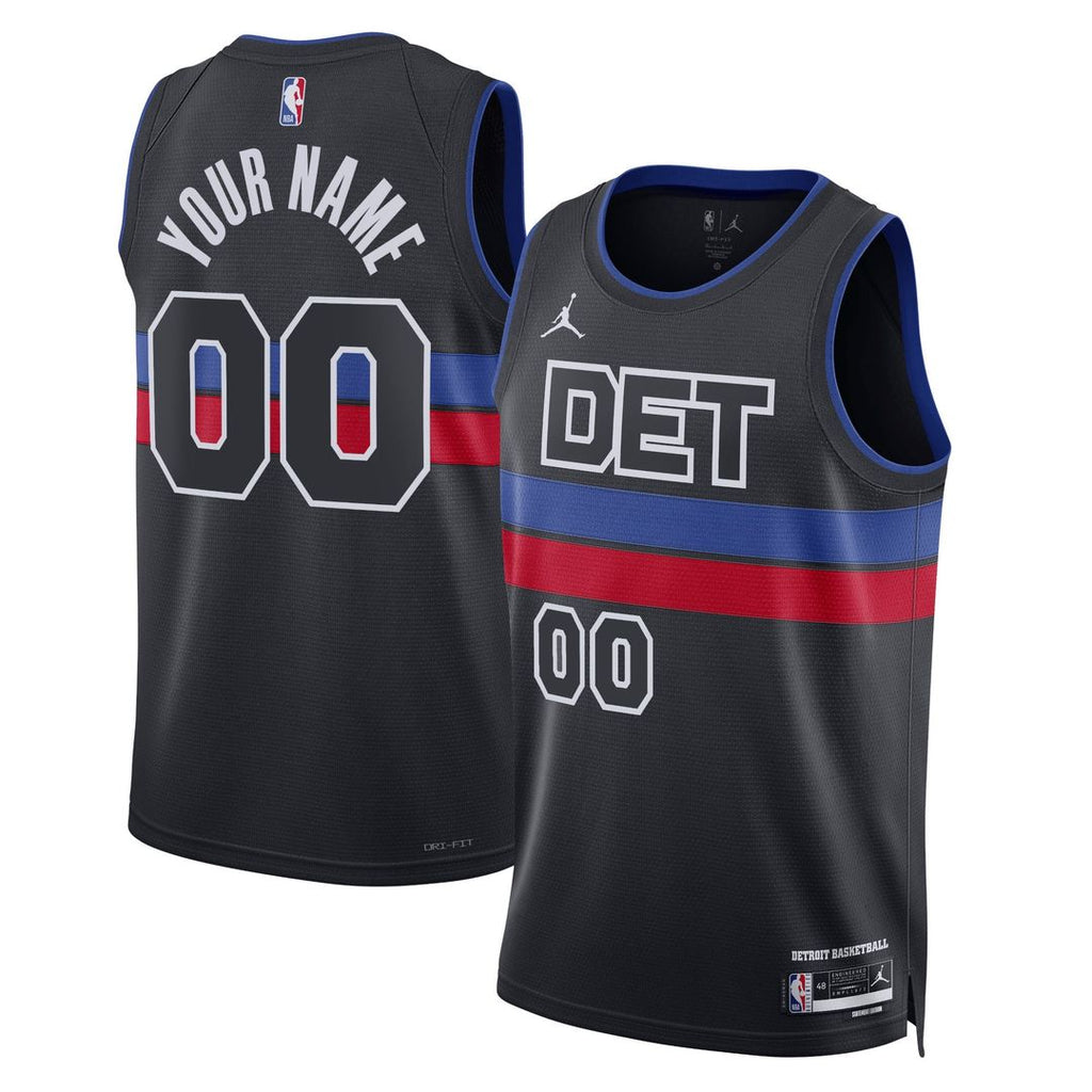 Detroit Pistons Jordan Brand Unisex 2022/ 23 Swingman Custom Jersey - Statement Edition - Blue | NBA Fan Gear
