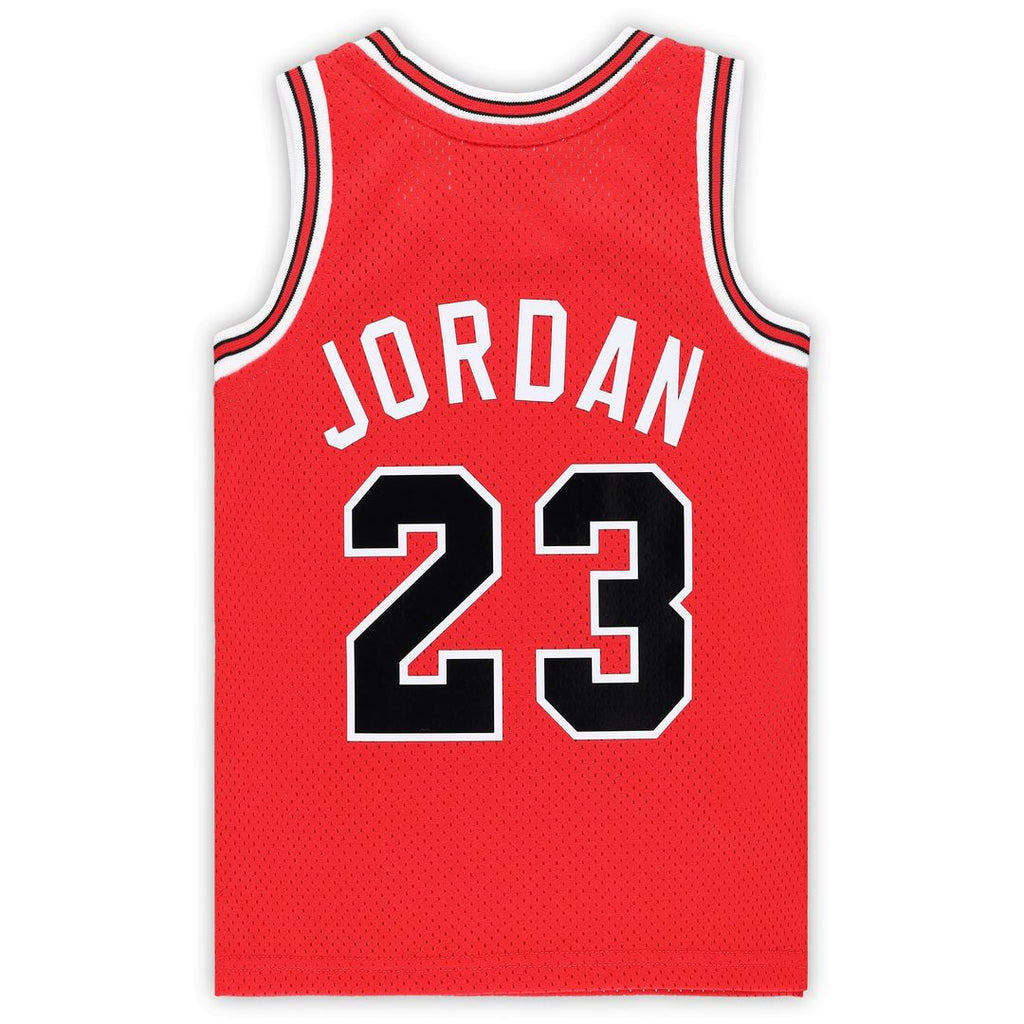 Michael Jordan Chicago Bulls Mitchell & Ness Toddler Hardwood Classics 1984/ 85 Authentic Swingman Jersey - Red | NBA Fan Gear