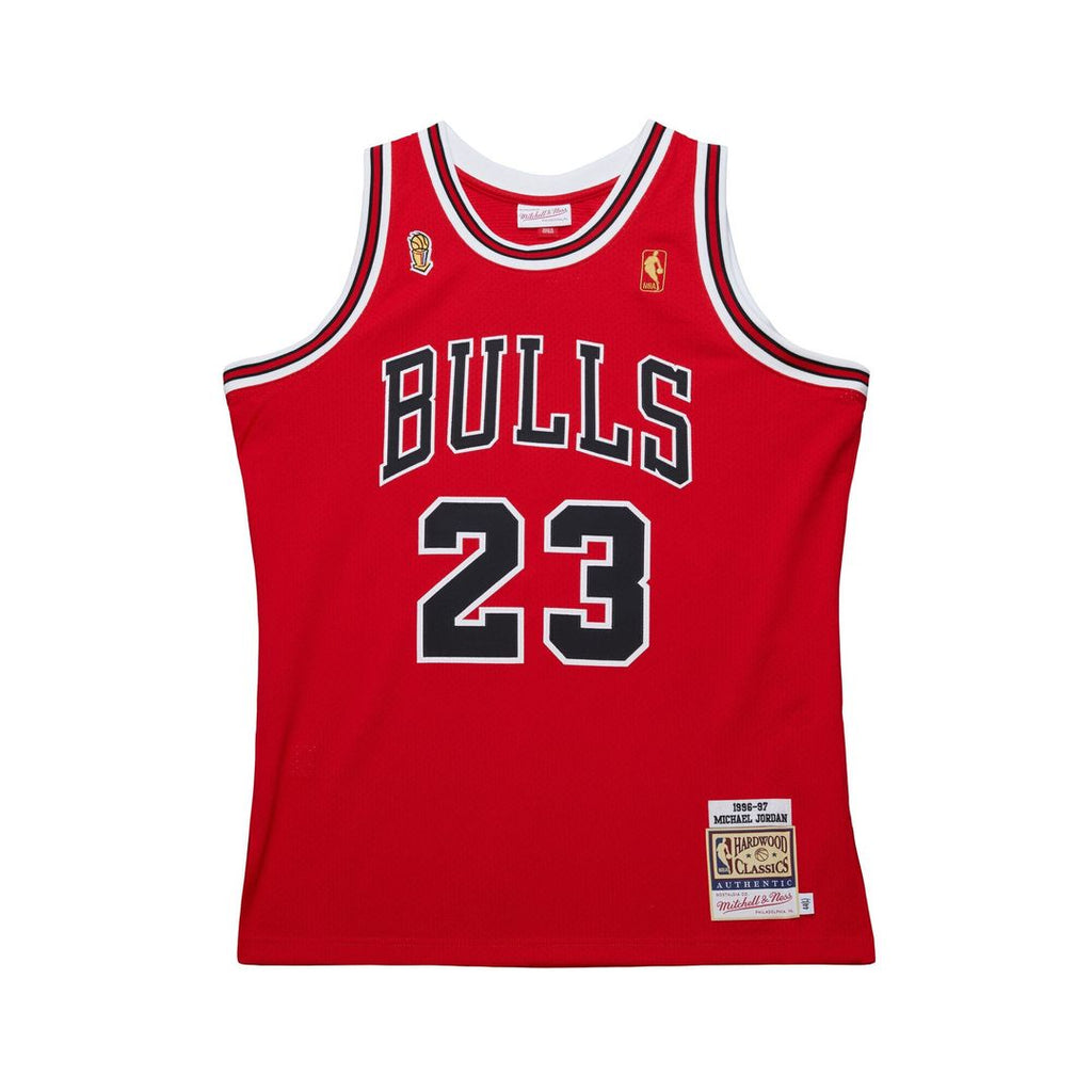 Michael Jordan Chicago Bulls Mitchell & Ness 1996/ 97 Throwback Authentic Jersey - Red | NBA Fan Gear