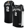 Dylan Harper San Antonio Spurs Fanatics 2026 NBA Finals Patch Fast Break Jersey - Icon Edition - Black | Fan Gear