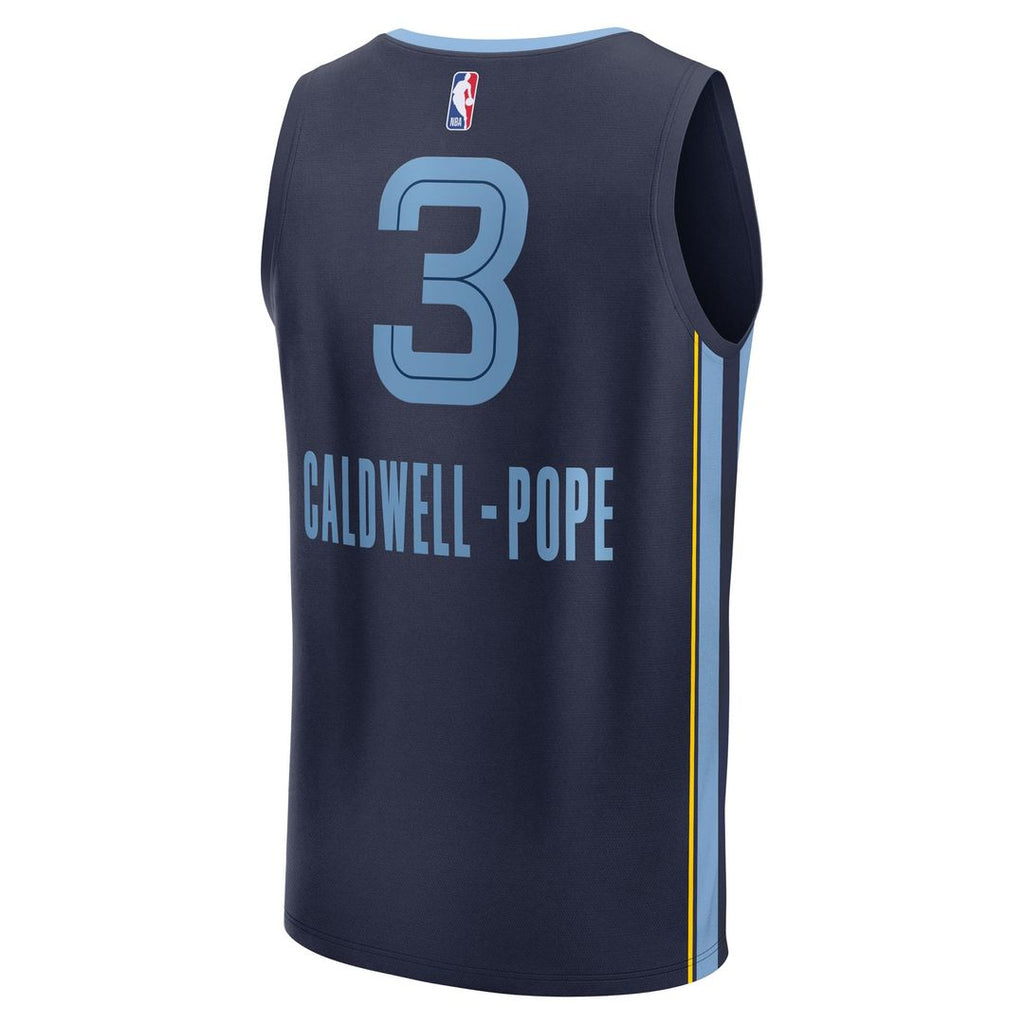 Kentavious Caldwell-Pope Memphis Grizzlies Fanatics Fast Break Replica Player Jersey - Icon Edition - Navy | NBA Fan Gear
