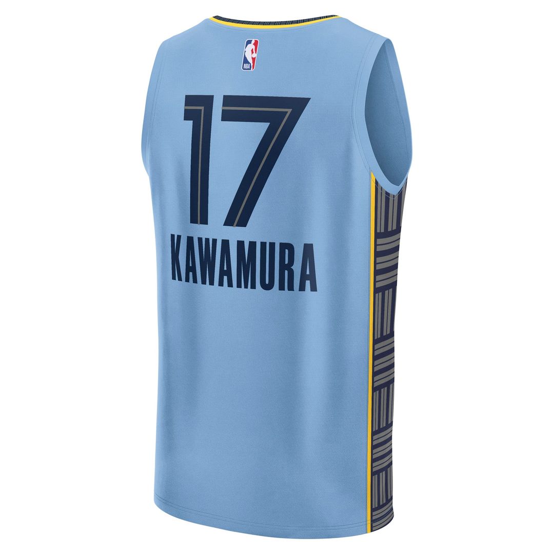 Yuki Kawamura Memphis Grizzlies Fanatics Fast Break Replica Player Jersey - Statement Edition - Light Blue | NBA Fan Gear