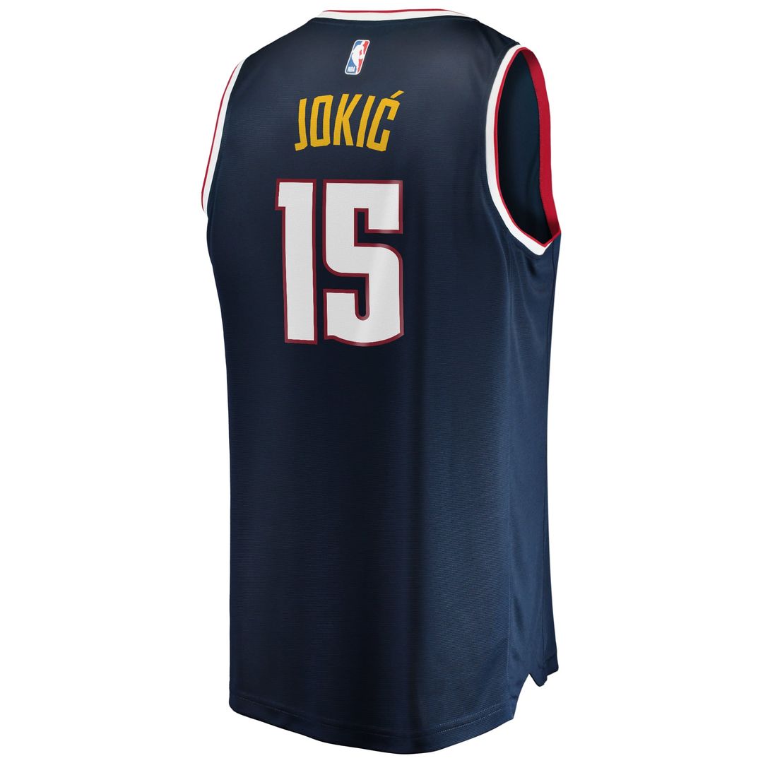 Nikola Jokic Denver Nuggets Fanatics Fast Break Player Jersey - Icon Edition - Navy | NBA Fan Gear
