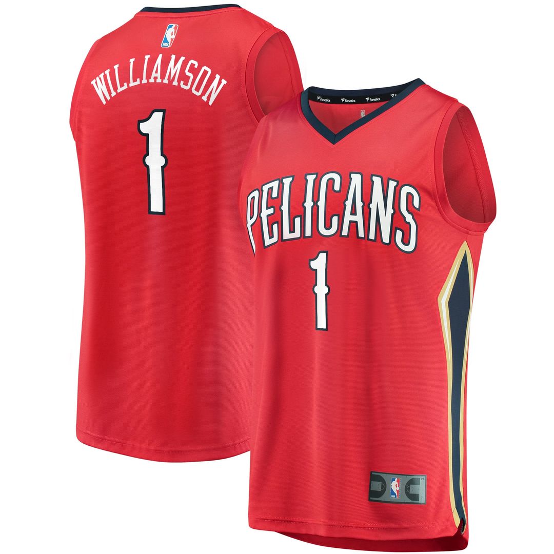 Zion Williamson New Orleans Pelicans Fanatics Replica Fast Break Jersey White - Association Edition | NBA Fan Gear