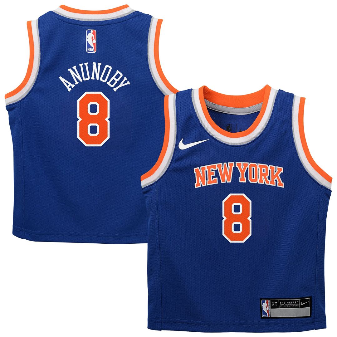 OG Anunoby New York Knicks Nike Preschool Swingman Swingman Jersey - Icon Edition - Blue | NBA Fan Gear