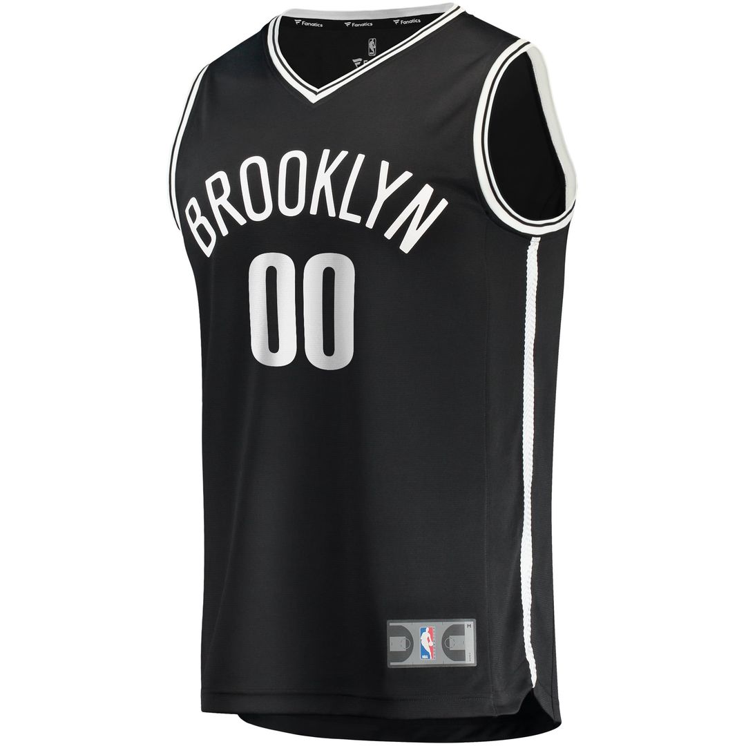Brooklyn Nets Fanatics Youth Fast Break Custom Replica Jersey Black - Icon Edition | NBA Fan Gear