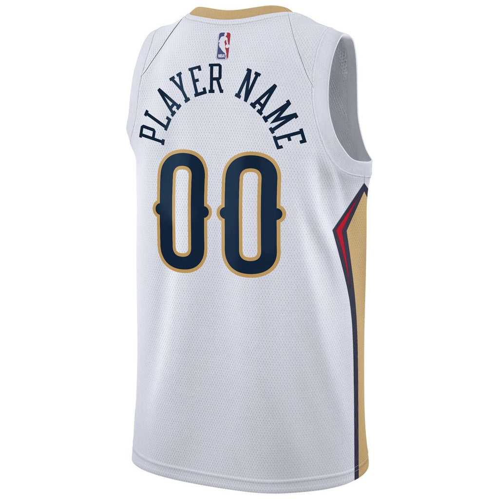 New Orleans Pelicans Nike 2020/ 21 Swingman Custom Jersey - Association Edition - White | NBA Fan Gear