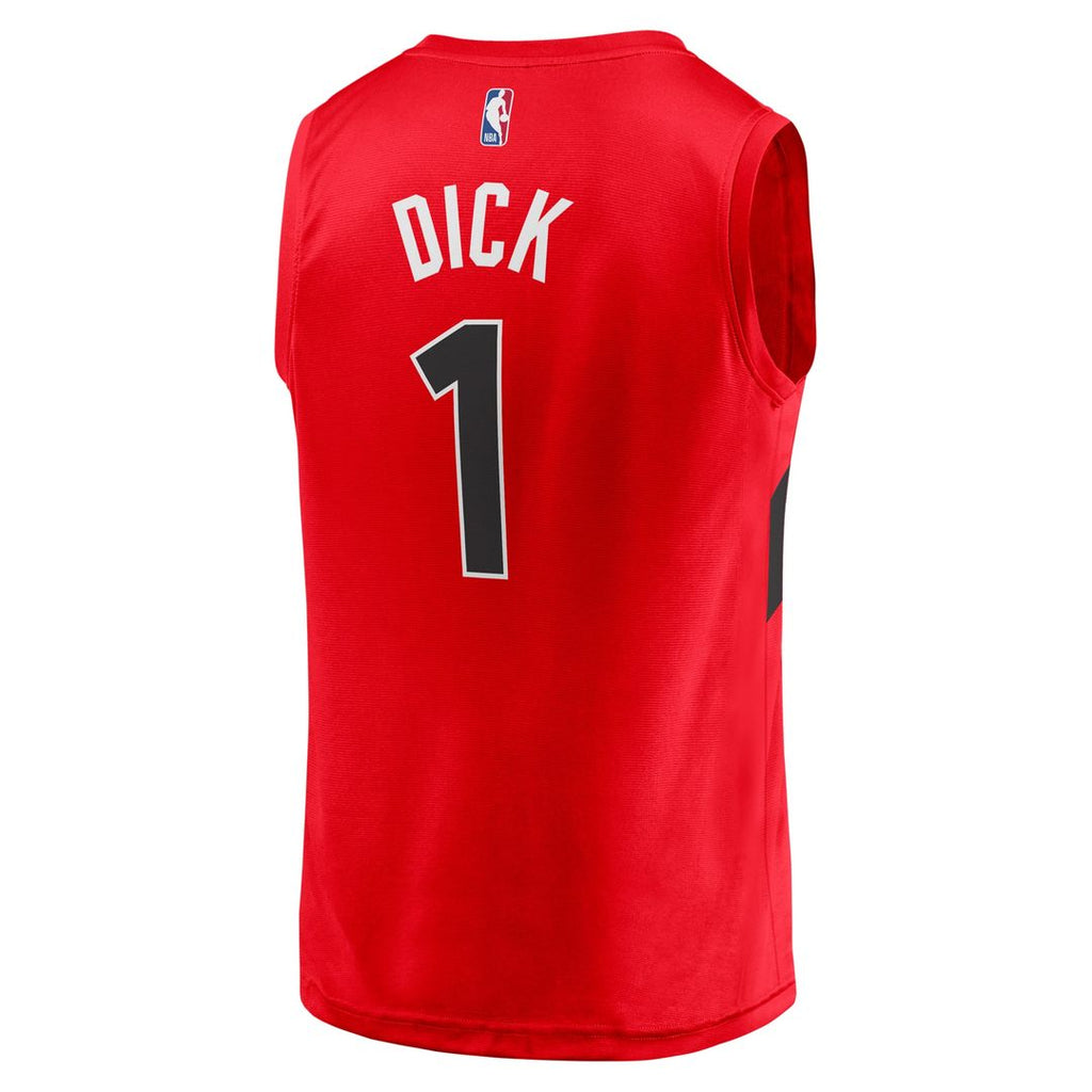 Gradey Dick Toronto Raptors Fanatics Fast Break Player Jersey - Icon Edition - Red | NBA Fan Gear