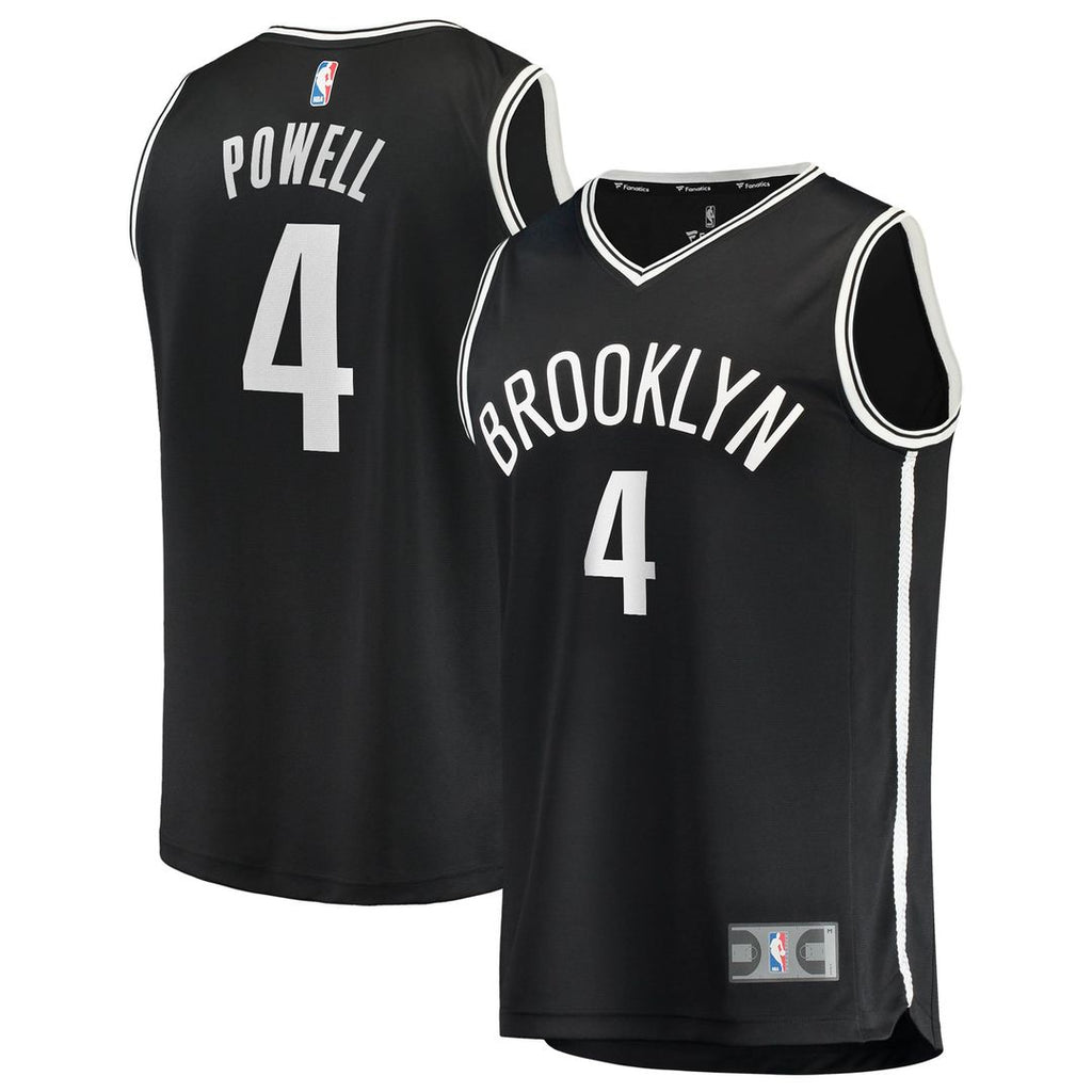 Drake Powell Brooklyn Nets Fanatics Youth Fast Break Replica Jersey - Black - Icon Edition | NBA Fan Gear