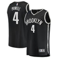 Drake Powell Brooklyn Nets Fanatics Youth Fast Break Replica Jersey - Black - Icon Edition | NBA Fan Gear