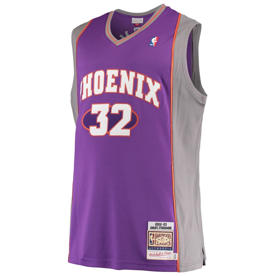 Amar'e Stoudemire Phoenix Suns Mitchell & Ness Hardwood Classics Authentic Jersey - Purple | NBA Fan Gear