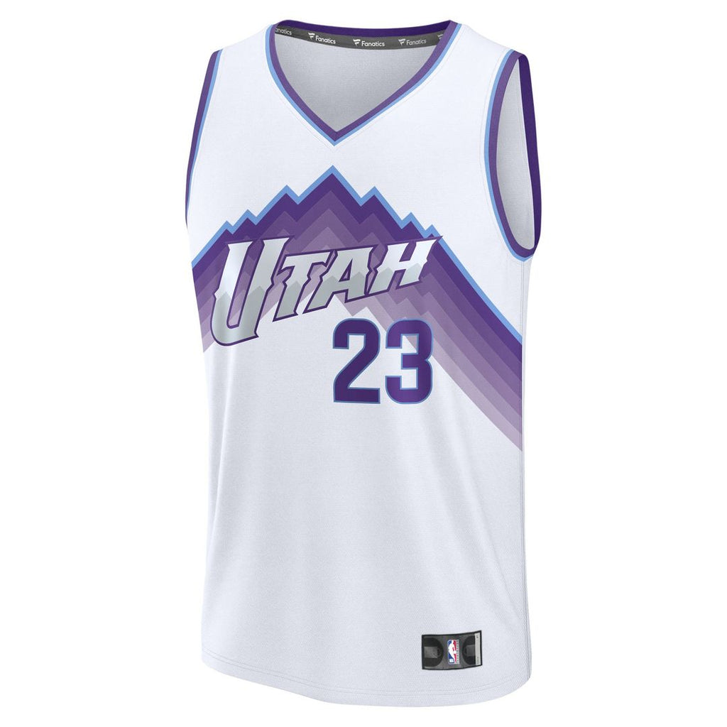 Lauri Markkanen Utah Jazz Fanatics Youth Fast Break Replica Jersey - Association Edition - White | NBA Fan Gear