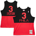 Allen Iverson Philadelphia 76ers Mitchell & Ness 2003/ 04 Hardwood Classics Reload 2.0 Swingman Jersey - Black | NBA Fan Gear