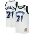 Kevin Garnett Minnesota Timberwolves Mitchell & Ness Hardwood Classics Swingman Jersey - White | NBA Fan Gear