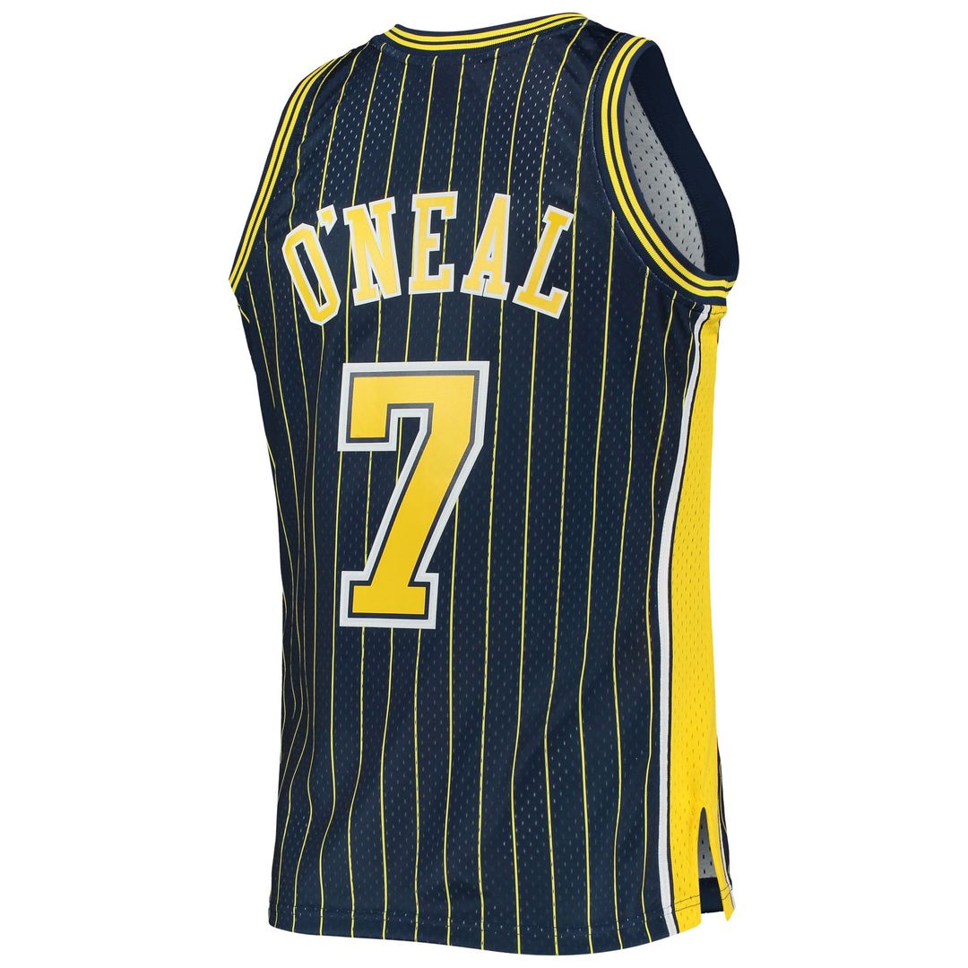 Jermaine O'Neal Indiana Pacers Mitchell & Ness 2003/ 04 Hardwood Classics Swingman Jersey - Navy | NBA Fan Gear
