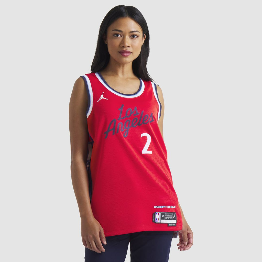 Kawhi Leonard LA Clippers Jordan Brand Unisex 2024/ 25 Swingman Jersey - Statement Edition - Red | NBA Fan Gear