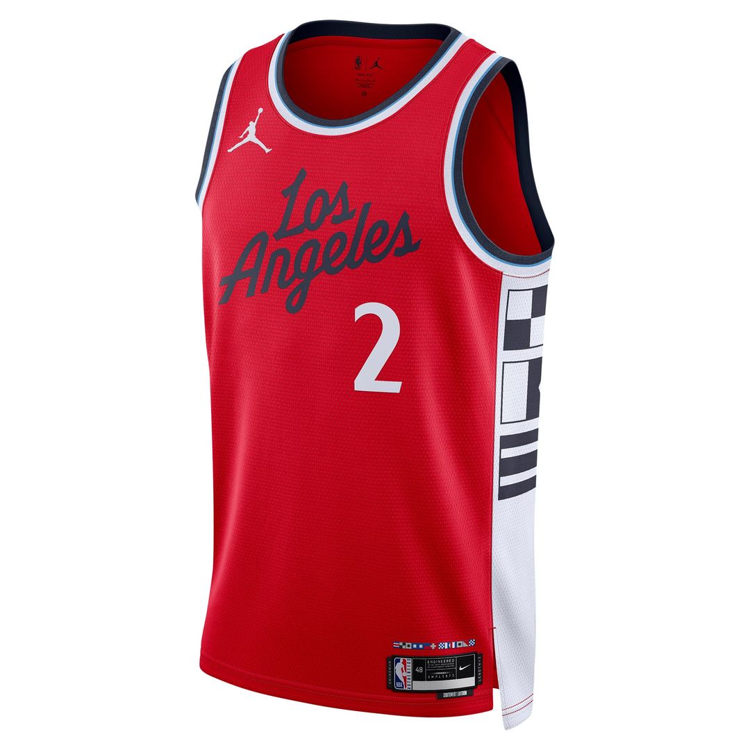 Kawhi Leonard LA Clippers Jordan Brand Unisex 2024/ 25 Swingman Jersey - Statement Edition - Red | NBA Fan Gear