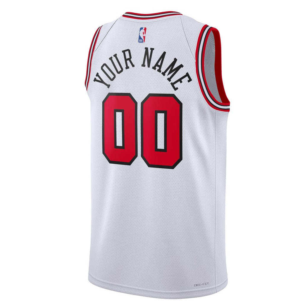 Chicago Bulls Nike Unisex Swingman Custom Jersey White - Association Edition | NBA Fan Gear