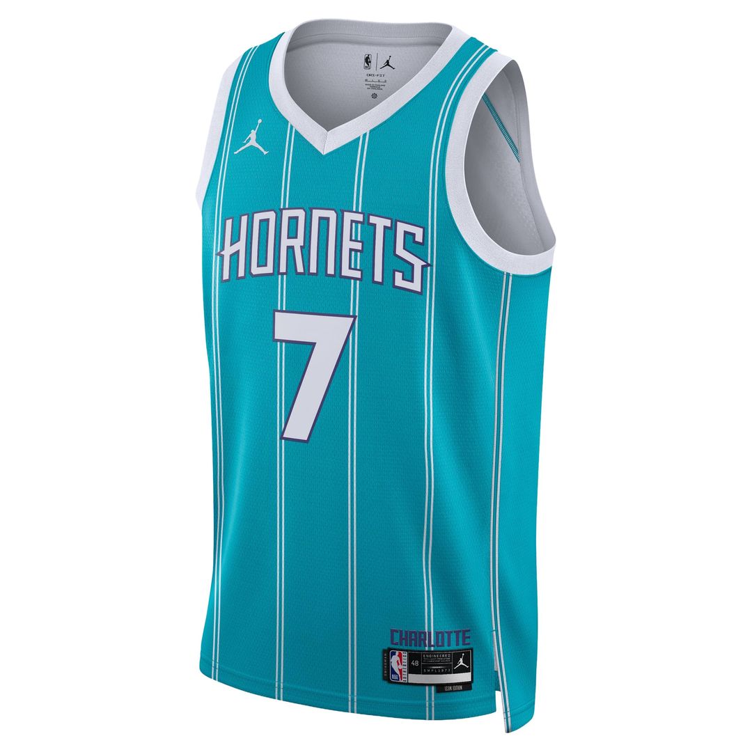 Kon Knueppel Charlotte Hornets Jordan Brand Unisex Swingman Jersey - Icon Edition - Teal | NBA Fan Gear