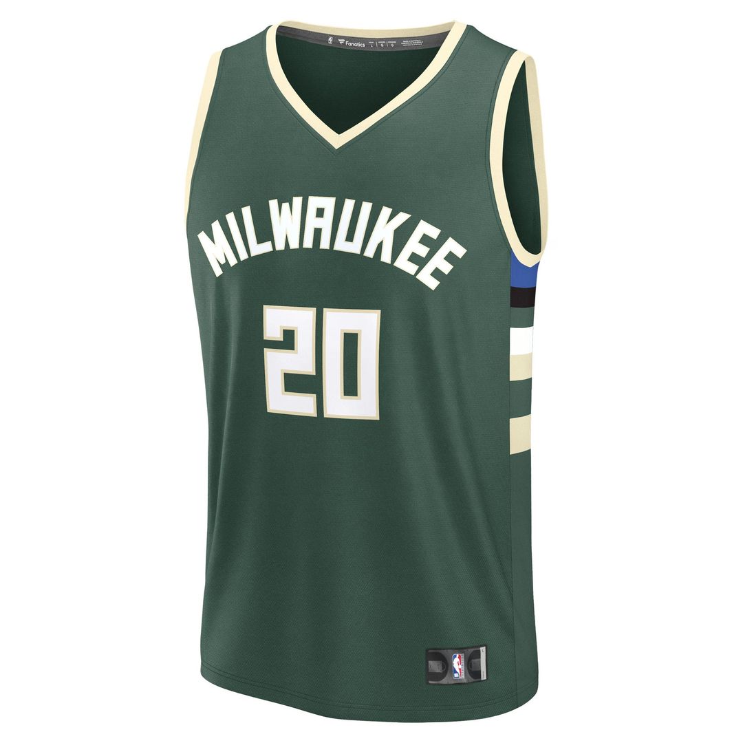 A.J. Green Milwaukee Bucks Fanatics Fast Break Replica Player Jersey - Icon Edition - Hunter Green | NBA Fan Gear