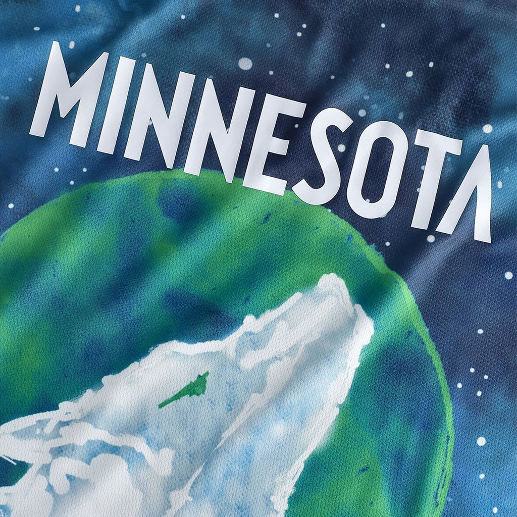 Minnesota Timberwolves NBA & KidSuper Studios by Fanatics Unisex Hometown Jersey - Blue | Fan Gear