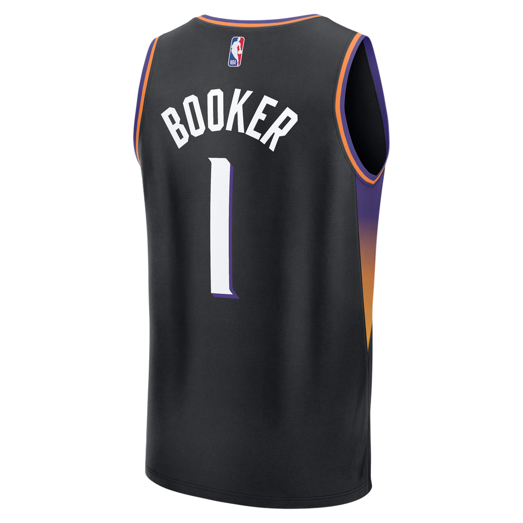 Devin Booker Phoenix Suns Fanatics Youth Fast Break Jersey - Statement Edition - Black | NBA Fan Gear
