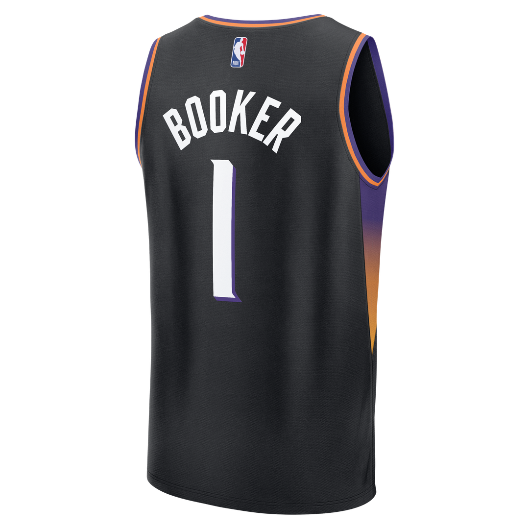Devin Booker Phoenix Suns Fanatics Youth Fast Break Jersey - Statement Edition - Black | NBA Fan Gear
