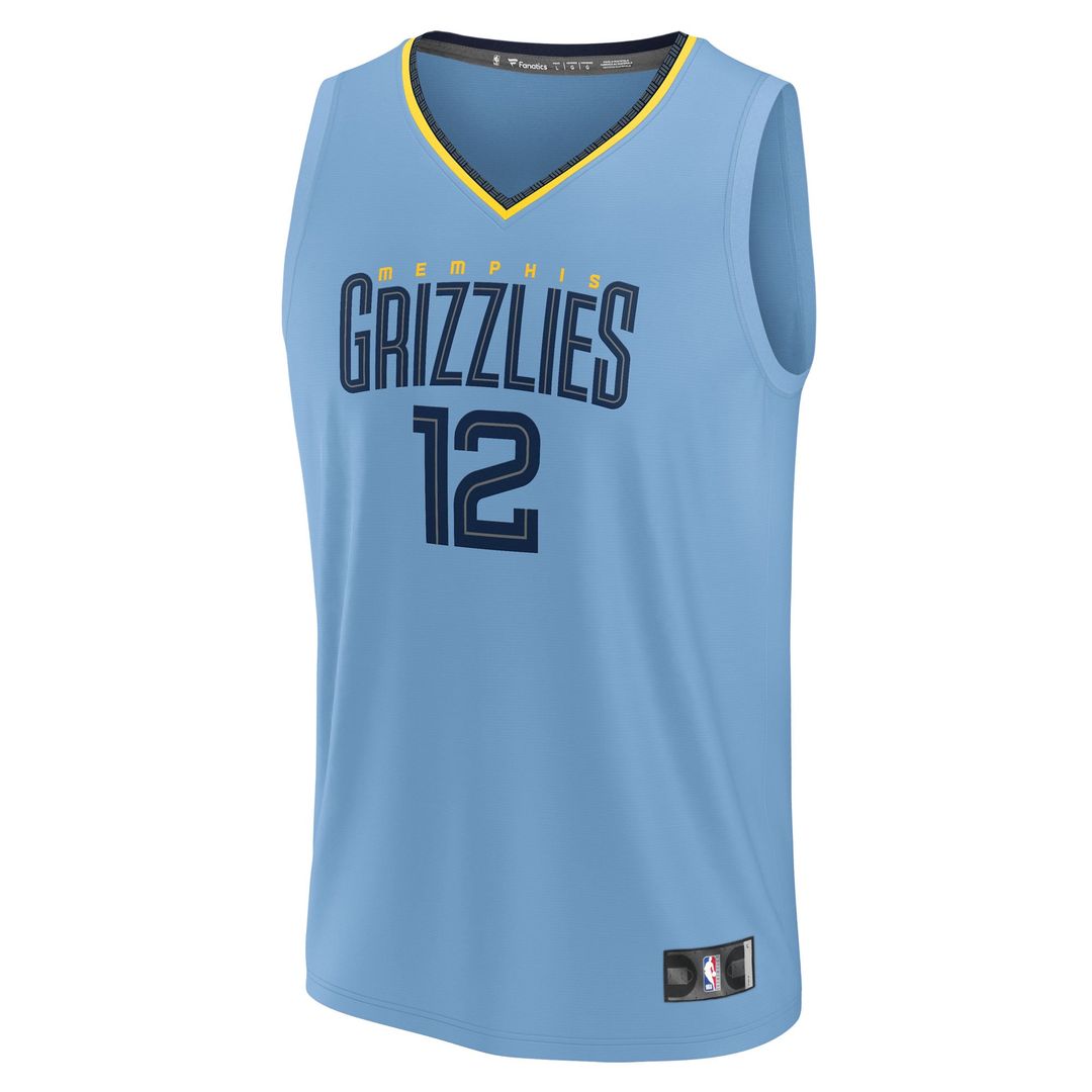 Ja Morant Memphis Grizzlies Fanatics Fast Break Replica Player Jersey - Statement Edition - Light Blue | NBA Fan Gear