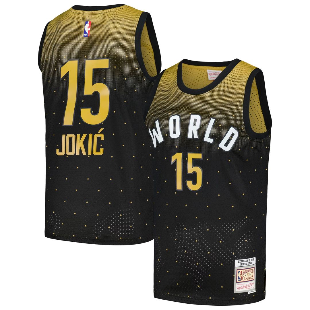 Nikola Jokic 2016 NBA Rising Stars Challenge Mitchell & Ness Hardwood Classics Swingman Jersey - Black | Fan Gear