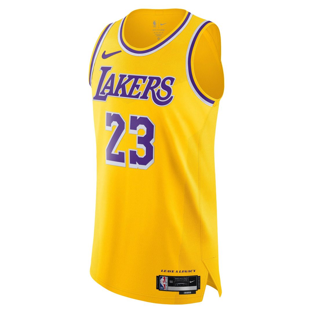 LeBron James Los Angeles Lakers Nike Authentic Jersey - Icon Edition - Gold | NBA Fan Gear