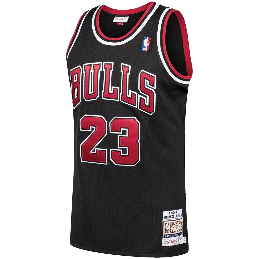Michael Jordan Chicago Bulls Mitchell & Ness 1997/ 98 Hardwood Classics Authentic Jersey - Black | NBA Fan Gear