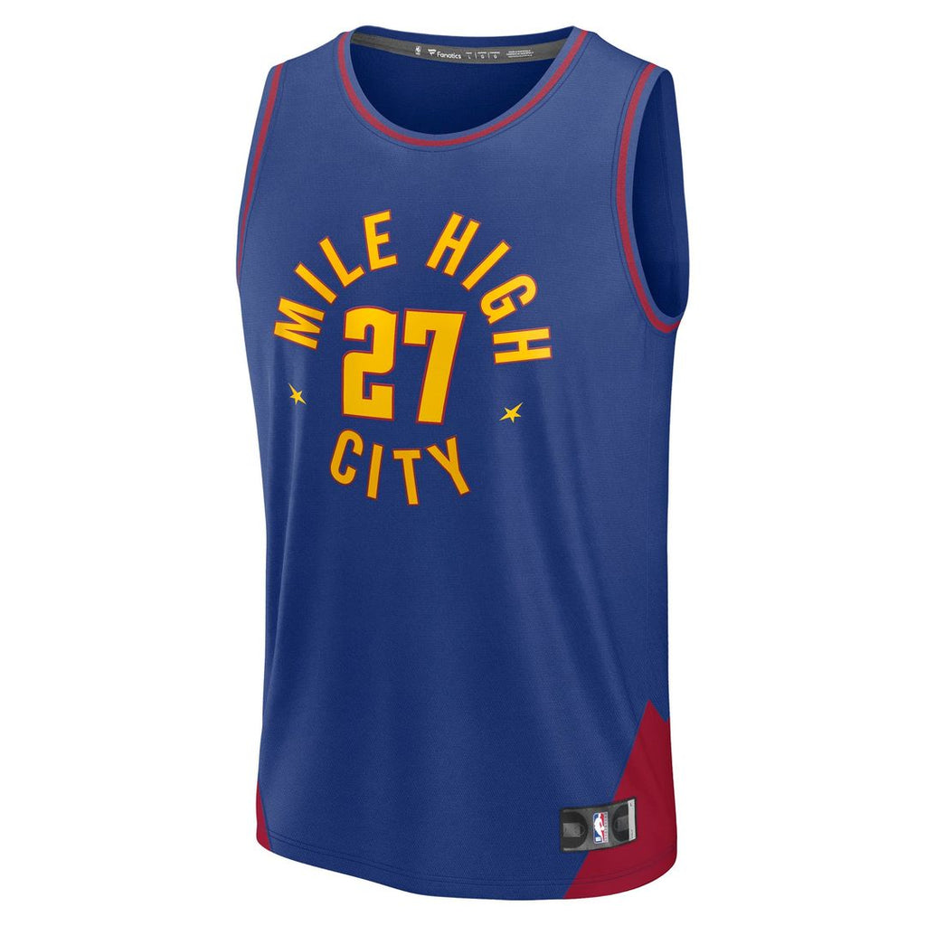 Jamal Murray Denver Nuggets Fanatics Fast Break Replica Player Jersey - Statement Edition - Blue | NBA Fan Gear