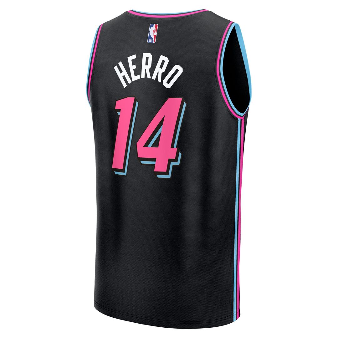 Tyler Herro Miami Heat Fanatics 2025/ 26 City Edition Fast Break Jersey - Black | NBA Fan Gear